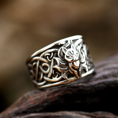 Wholesale Stainless Steel Nine Tailed Fox Ring