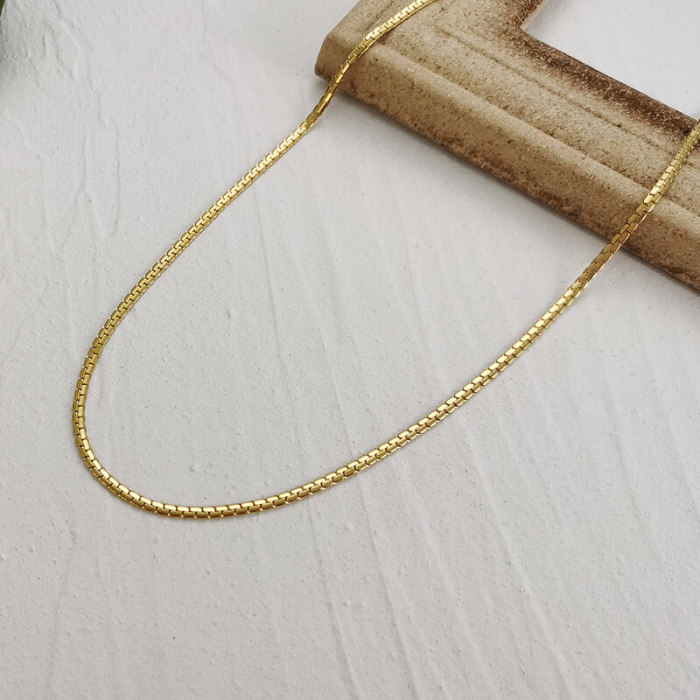 Wholesale Stainless Steel Men's Box Chain Necklace