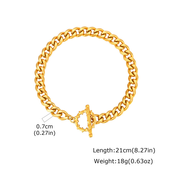 Wholesale Stainless Steel OT Clasp Bracelet