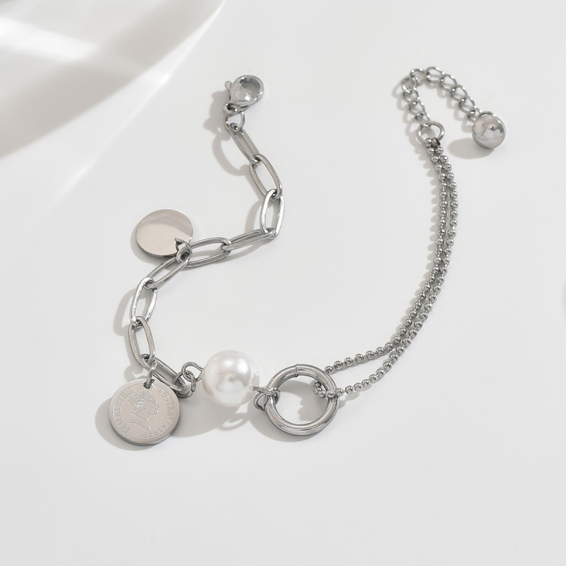 Wholesale Stainless Steel Paperclip Link Bracelet