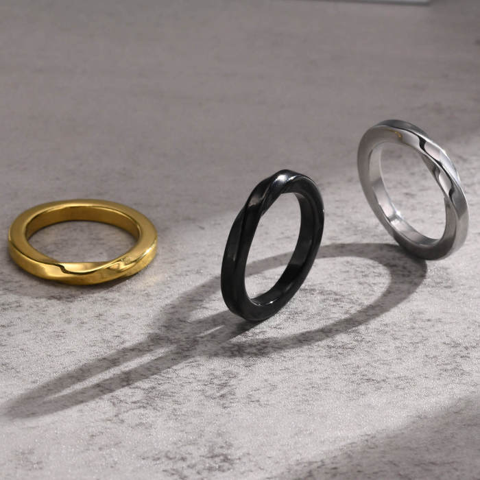 Wholesale Stainless Steel 3mm Möbius Ring