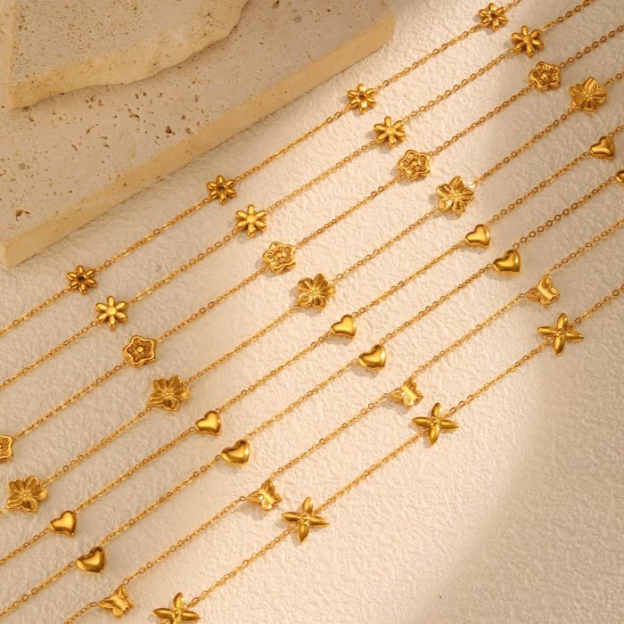 Wholesale Stainless Steel Girls Sweet Necklace