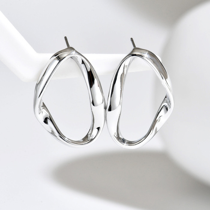 Modern Minimalist Stainless Steel Mobius Studs Bulk