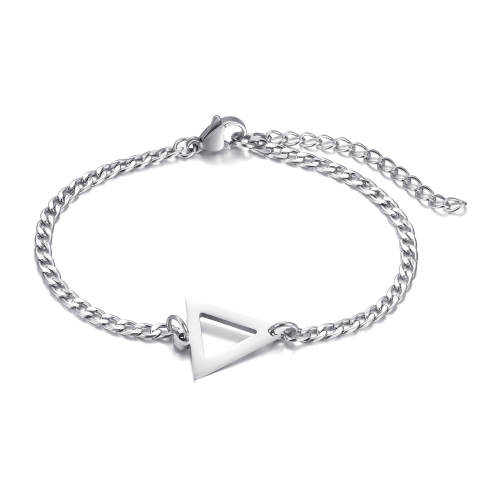 Wholesale Stainless Steel Triangle NK Chain Bracelet