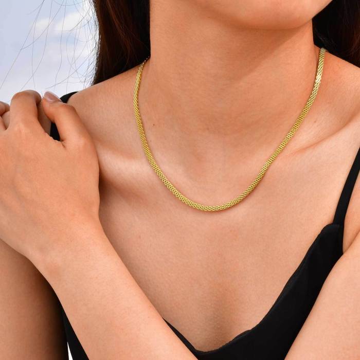 Wholesale Stainless Steel Mesh Necklace