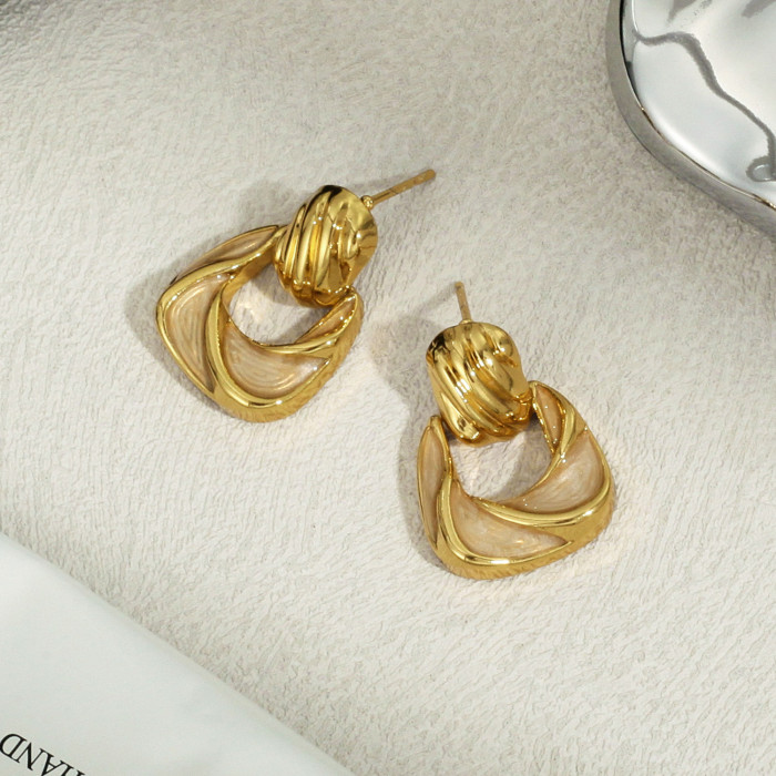 Wholesale Stainless Steel Fashion Simple Earrings