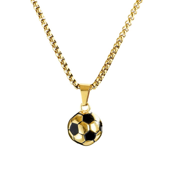 Wholesale Stainless Steel Soccer Ball Pendant