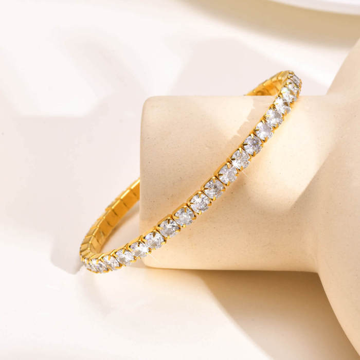Wholesale Stainless Steel Charming Tennis Bracelet