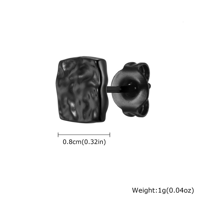 Wholesale Stainless Steel Square Stud Earrings