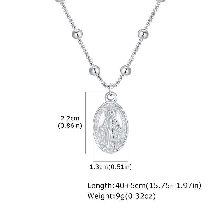 Wholesale Stainless Steel Madonna Pendant