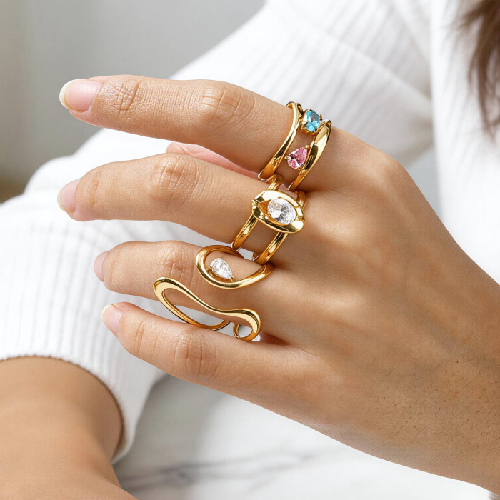 Wholesale Stainless Steel Abstract Ring