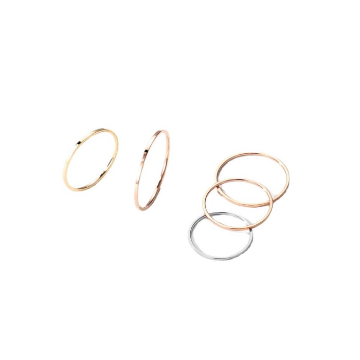 Wholesale Minimalist Stainless Steel Thin Rings