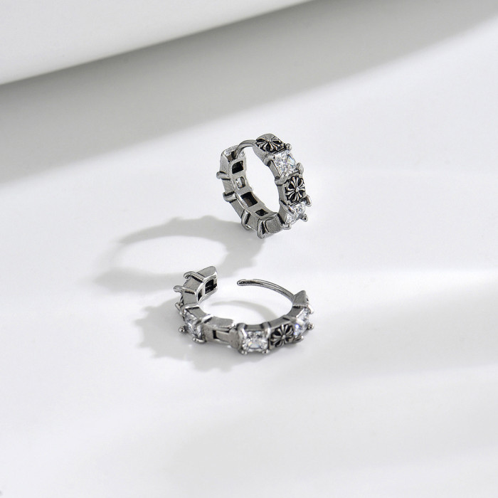 Wholesale Stainless Steel Gothic Cross Earrings
