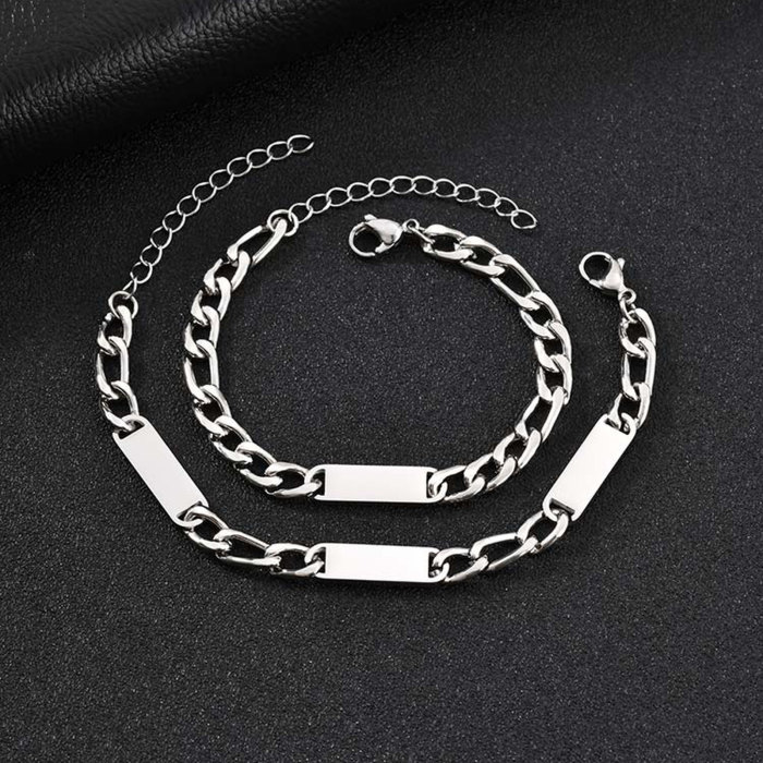 Wholesale Stainless Steel Blank Engravable Bracelet
