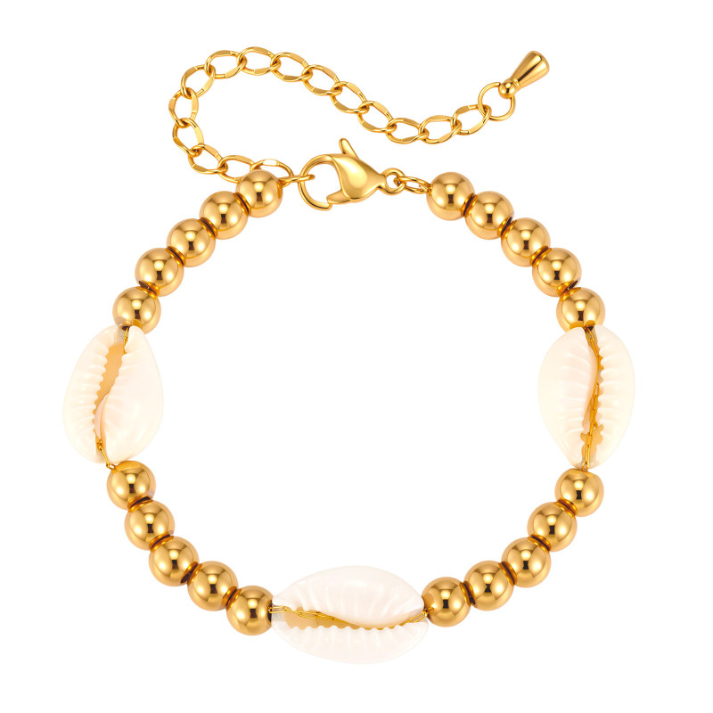 Wholesale Stainless Steel Cowrie Shell Bracelet