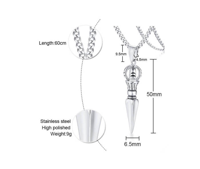 Wholesale Stainless Steel Spear Pendant necklace