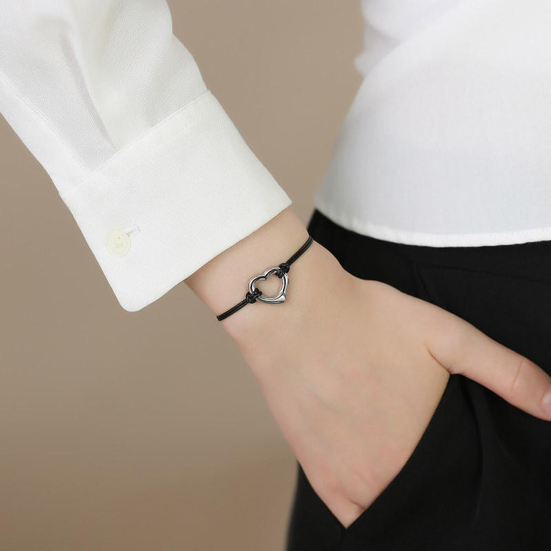 Wholesale Stainless Steel Infinity Heart Bracelet