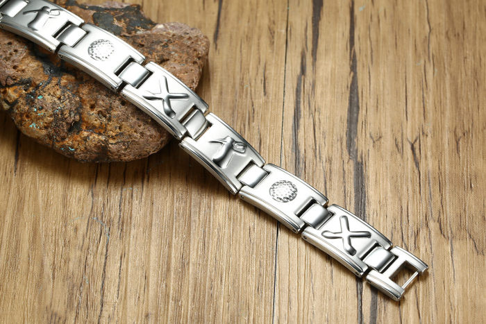 Wholesale Steel Cool Men Magnetic Bracelet