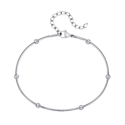 Wholesale Stainless Steel Anklet with Beads