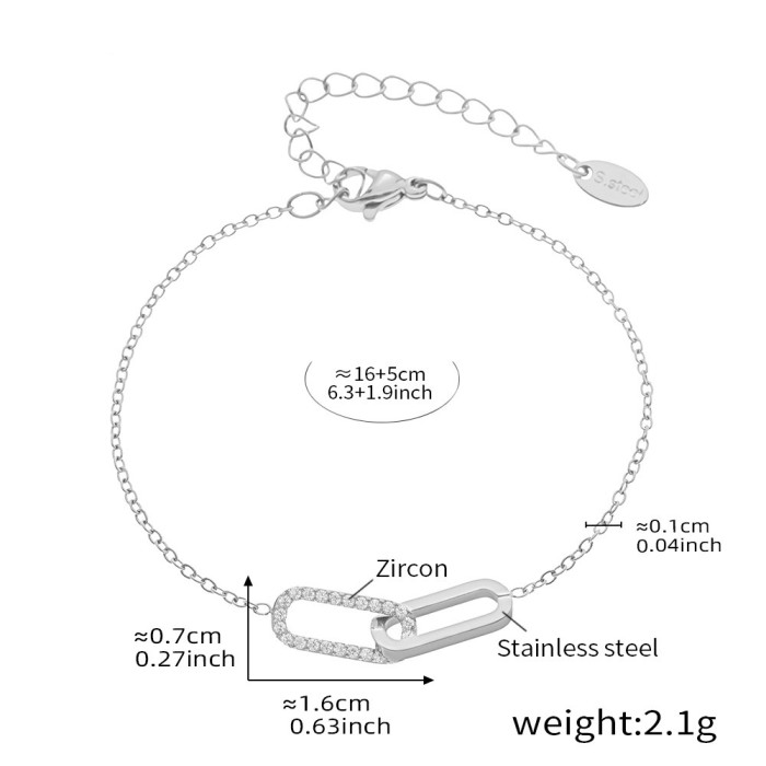 Wholesale Interlocking Oval Link Jewelry Set