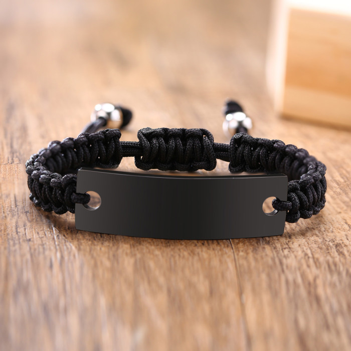 Wholesale Stainless Steel Blank Engravable Couple Bracelets