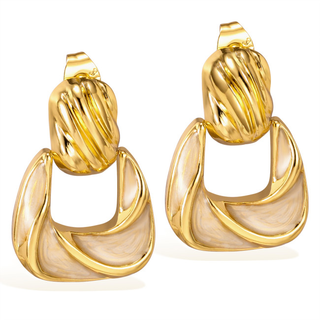 Wholesale Stainless Steel Fashion Simple Earrings