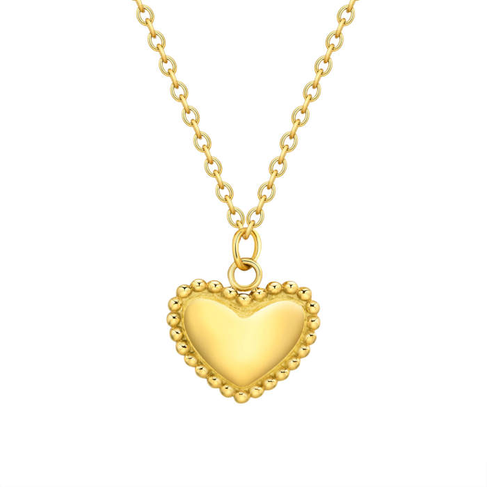 Wholesale Stainless Steel Unique Heart Necklace