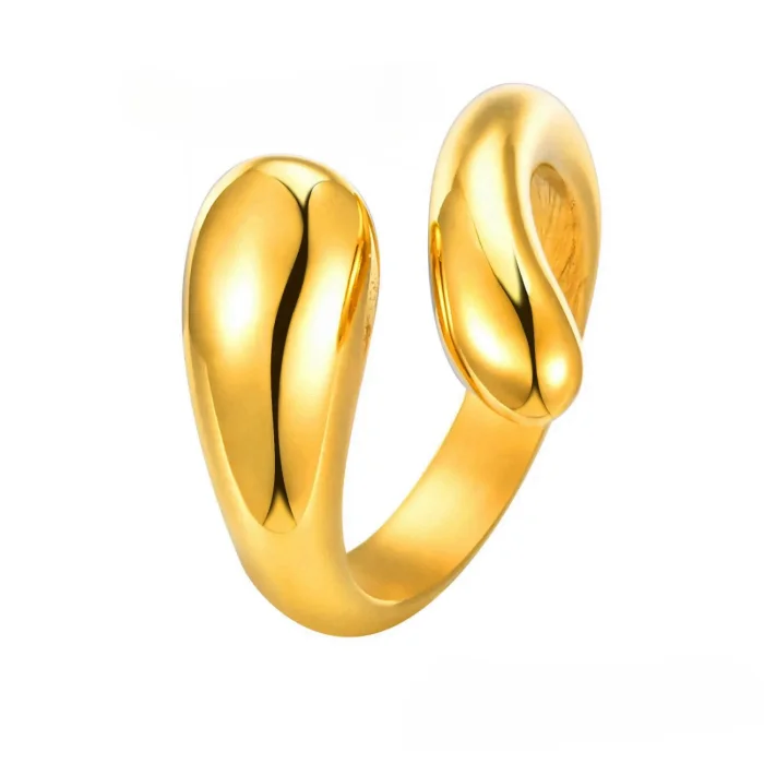 Wholesale Stainless Steel Fashion Women Irregular Rings