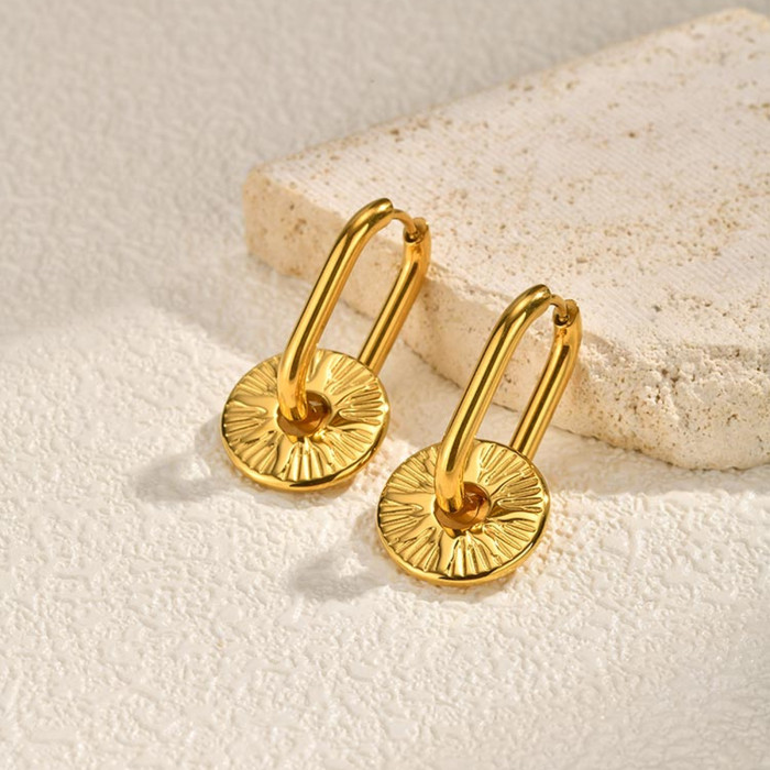 Wholesale 18K Gold Plated Stainless Steel Earrings Set