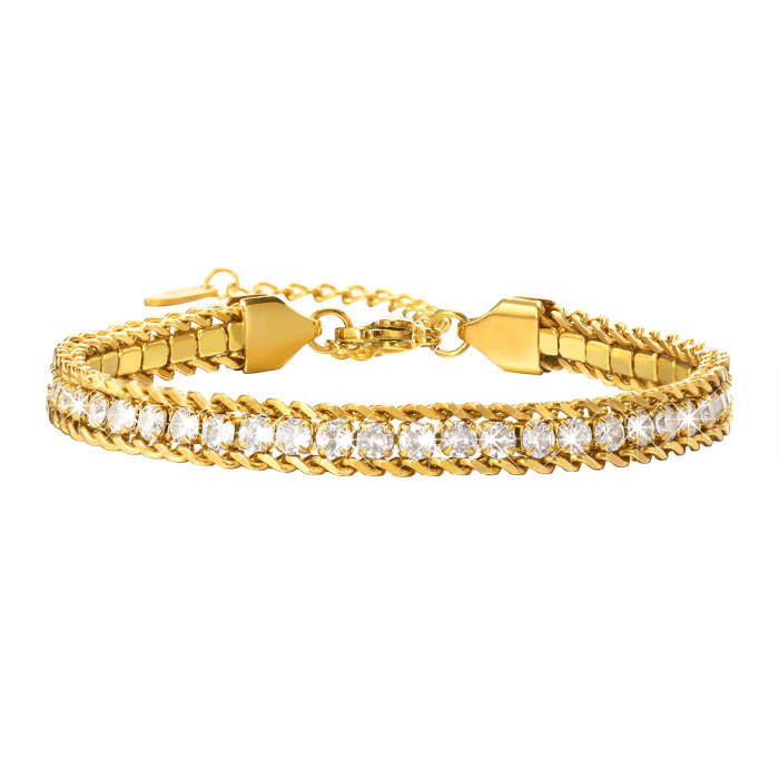 Wholesale Stainless Steel Women's Tennis Bracelet