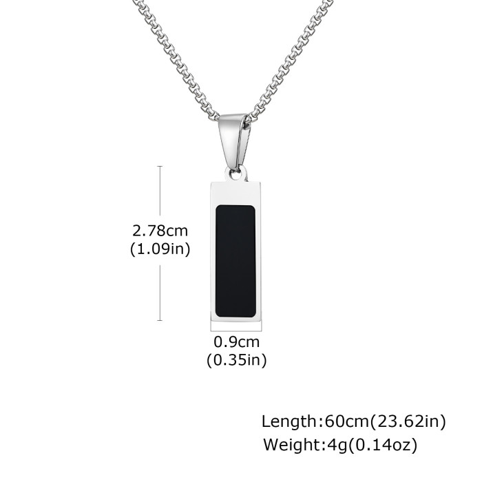 Wholesale Stainless Steel Rectangular Pendant