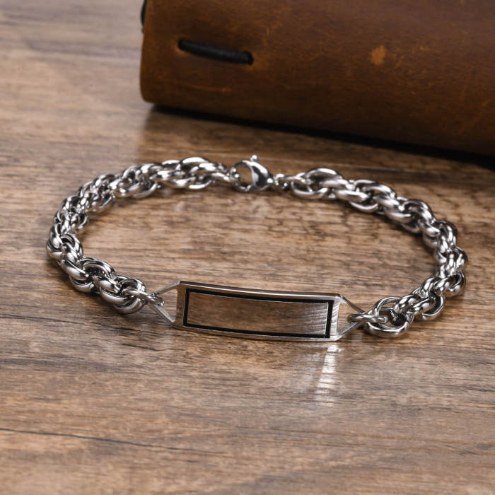 Wholesale Stainless Steel Personalized Rope Chain Bracelet