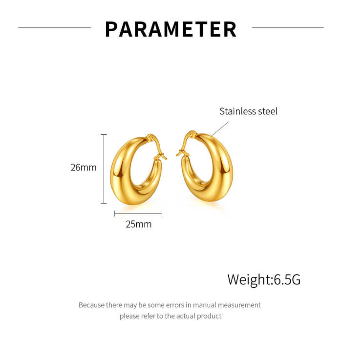 Wholesale Hollow Stainless Steel Earrings