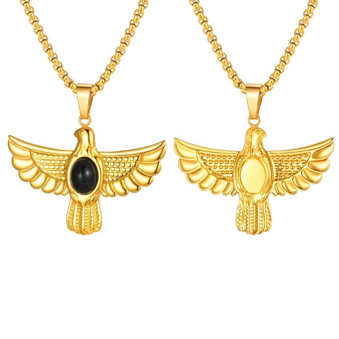 Wholesale 18K Gold Plated Stainless Steel Eagle Pendant