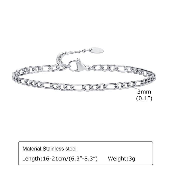 Wholesale Stainless Steel Women NK Chain Bracelet