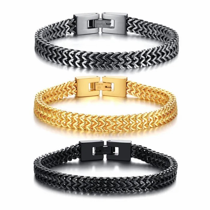 Wholesale Mens Stainless Steel Keel Chain Link Bracelet Wristband Bangle