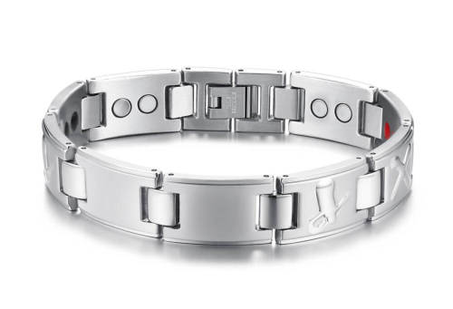 Wholesale Steel Cool Men Magnetic Bracelet