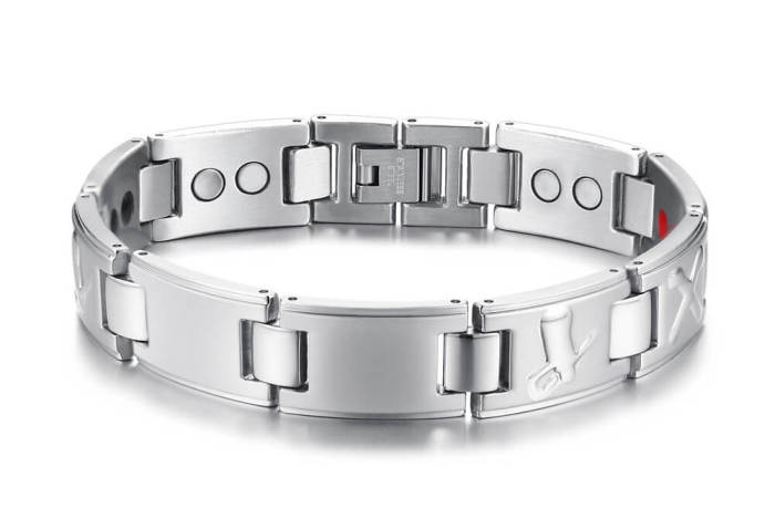 Wholesale Steel Cool Men Magnetic Bracelet