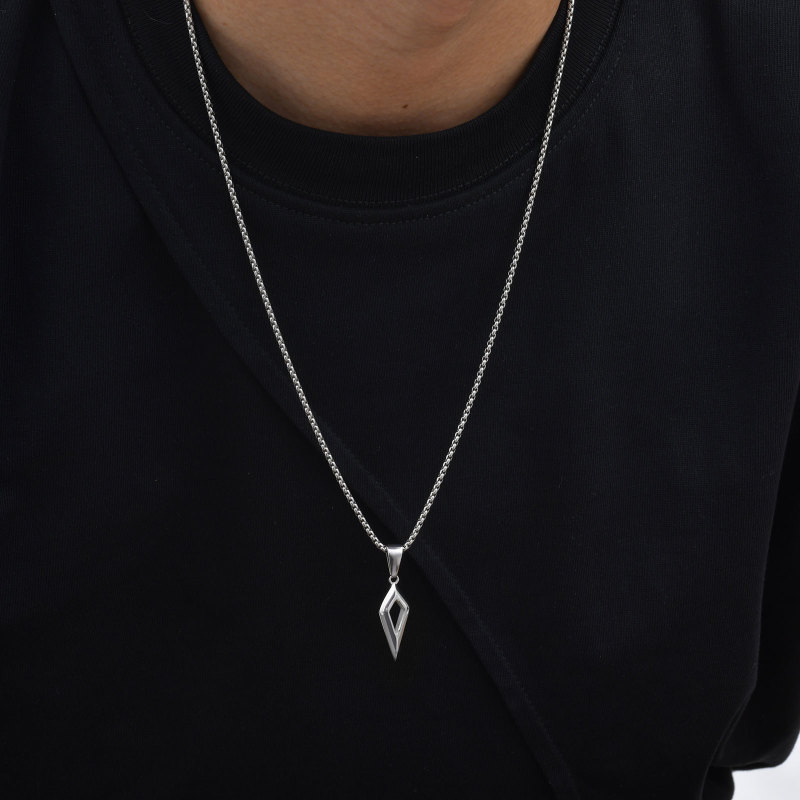 Stainless Steel Geometric Pendant Necklace Wholesale