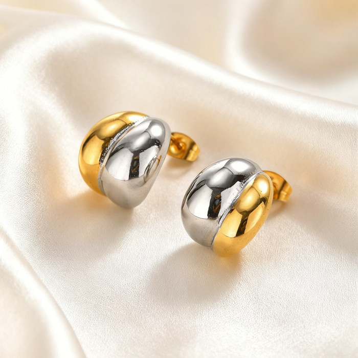 Wholesale Vintage Chunky Puffy Waterdrop Earrings