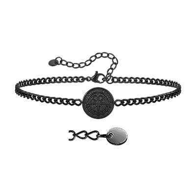 Wholesale Stainless Steel Compass Link Chain Bracelet
