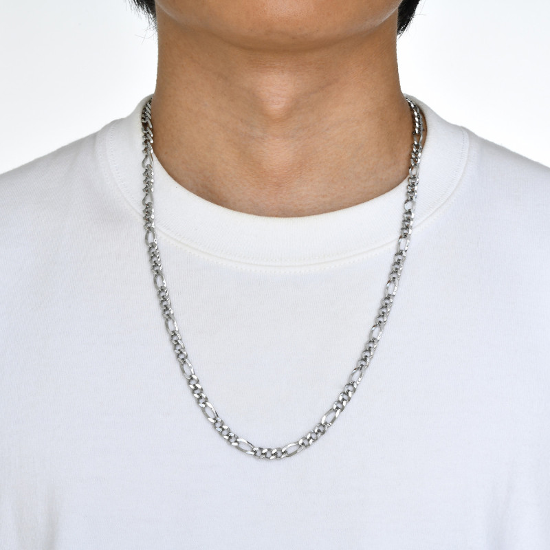 Wholesale Stainless Steel Figaro Chain Necklace