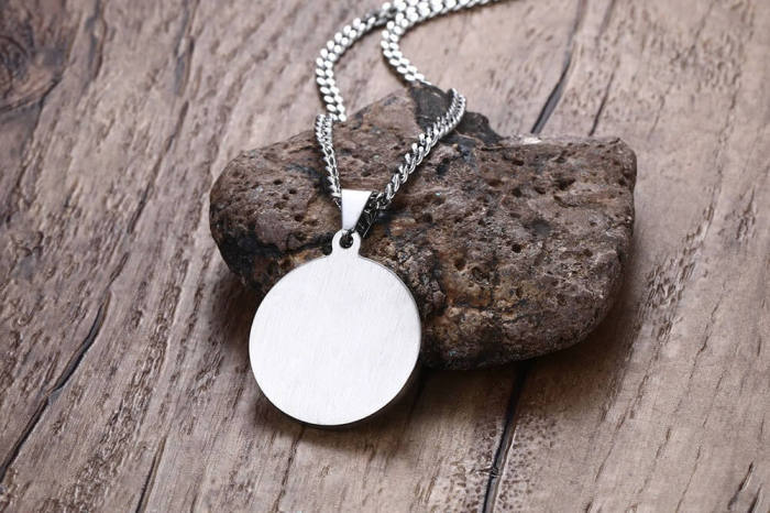 Wholesale Steel Medical Alert Dog Tag With CZ Stones
