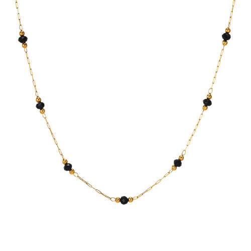 Wholesale Women's Stainless Steel Beaded Necklace