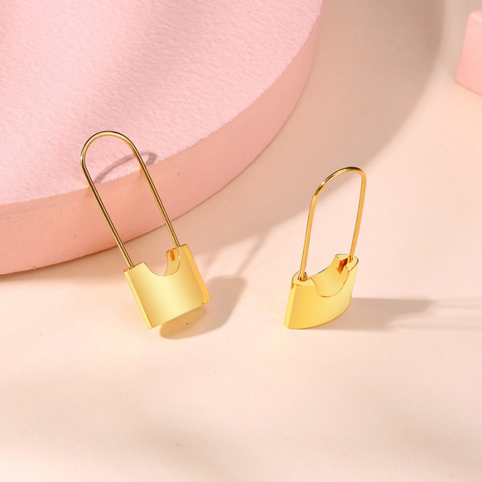 Wholesale Stainless Steel Lock Earring