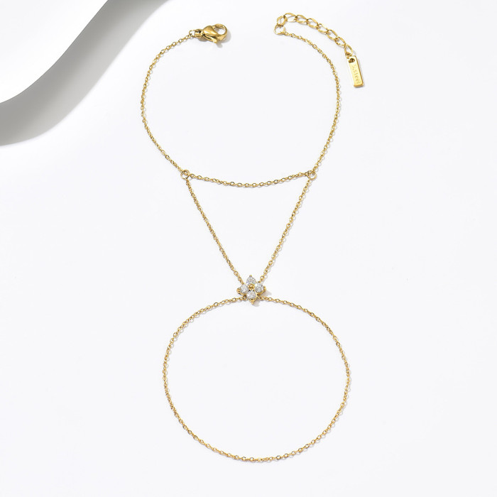 Wholesale Gold Plated Double Layer Slave Bracelet
