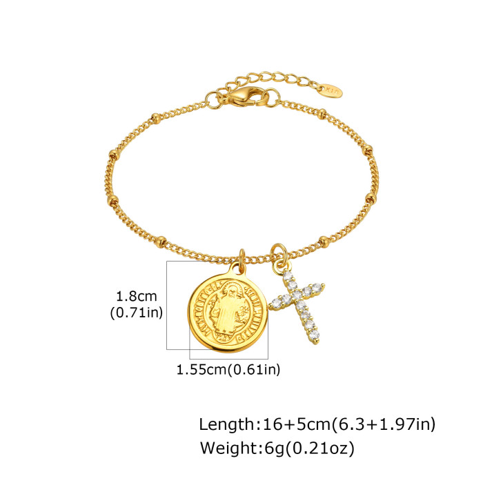 Wholesale Stainless Steel Charm Bracelet