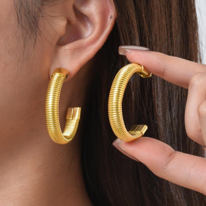 Wholesale Stainless Steel Minimalist Earrings