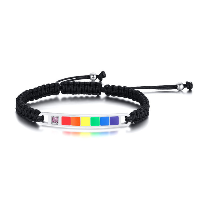 Wholesale Stainless Steel Rainbow Gifts Bracelet