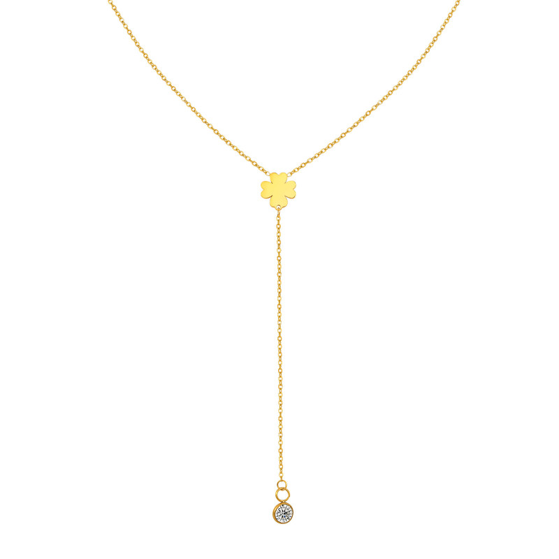 Wholesale Stainless Steel Clover Necklace